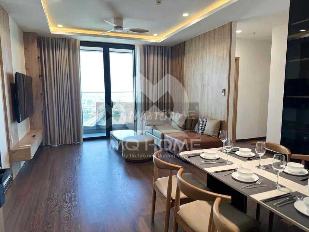 Panoma, 2 спальни, 70 м², вид на мост Trần Thị Lý — 35 млн ₫/мес 6