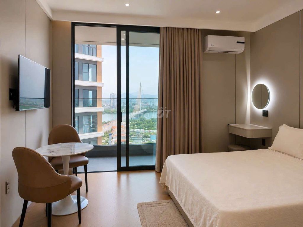 Sun Panoma 1, студия 28 м², 15 этаж, минимализм — 17 млн ₫/мес
