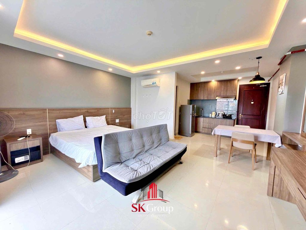Студия 40 м² с балконом, разрешены питомцы, Phước Hòa — 8,5 млн ₫/мес